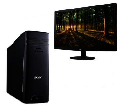 Acer Aspire TC-710 Desktop PC & S240HLBID Full HD 24  LED Monitor Bundle